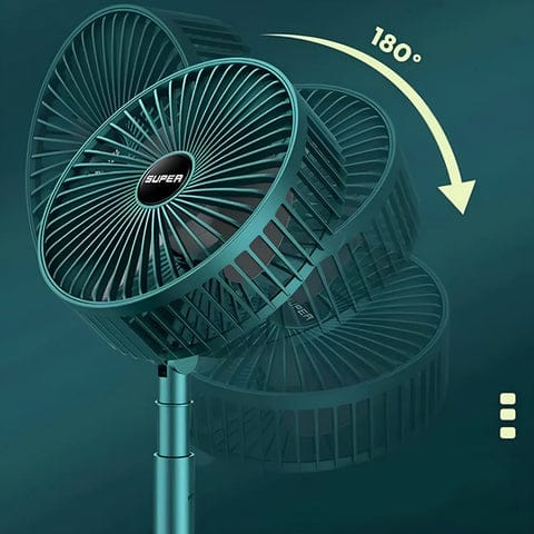 Personal Cooling Fan with 180° Rotation and Multi-Speed Modes